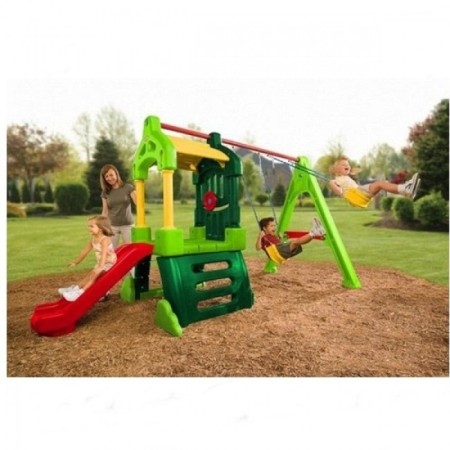 Spatiu De Joaca Cu Tobogan Si Leagan 'Clubhouse' Little Tikes - 1